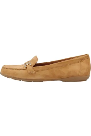 Geox Sko, Dame, Brun, 38 EU, Uld, Stilfulde Loafers til Kvinder