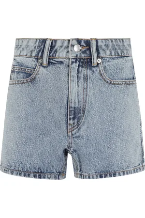 Alexander Wang Shorts, Dame, Blå, W25, Klar Perle Hotfix Shorty Overalt