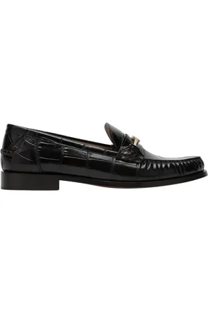 Salvatore Ferragamo Sko, Dame, Sort, 38 EU, Uld, Harry Croc Loafer Sko