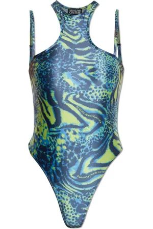 VERSACE Top, Dame, Flerfarvet, L, Uld, Dyretryk body