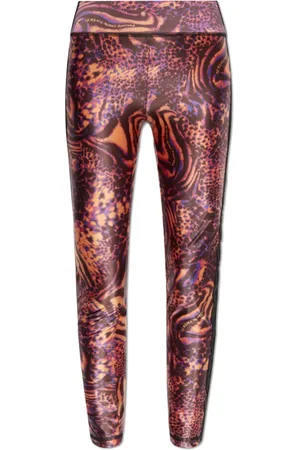 VERSACE Bukser, Dame, Flerfarvet, XL, Leggings med dyreprint