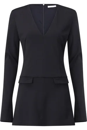Patrizia Pepe Kjole, Dame, Sort, XS, Blazer-stil Mini Kjole med Shorts