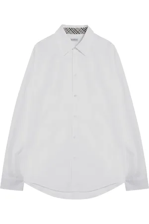Burberry Skjorte, Herre, Hvid, XL, Bomuld, Langærmet skjorte