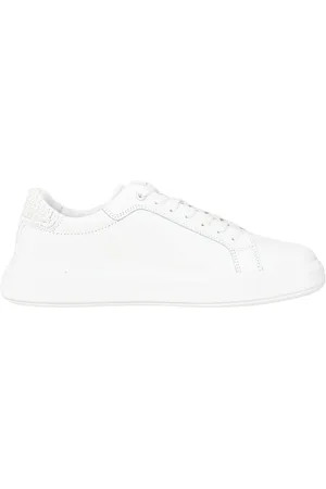 Calvin Klein Sko, Herre, Hvid, 40 EU, Læder, Hvide Sneakers Enkelt Design Elegant Detaljer