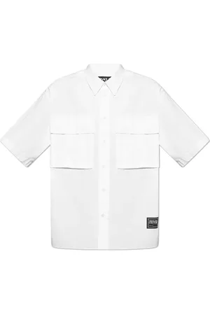 VERSACE Skjorte, Herre, Hvid, 2XL, Bomuld, Skjorte med lommer