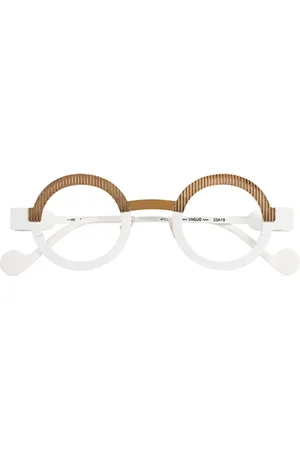 Anne & Valentin Tilbehør, unisex, Hvid, 41 MM, Uld, Stilfulde Briller til Moderne Individer
