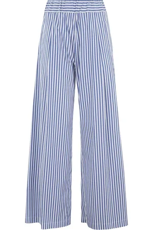 SEMICOUTURE Bukser, Dame, Blå, 2XS, Uld, Stilfuld Jhonny Skjorte