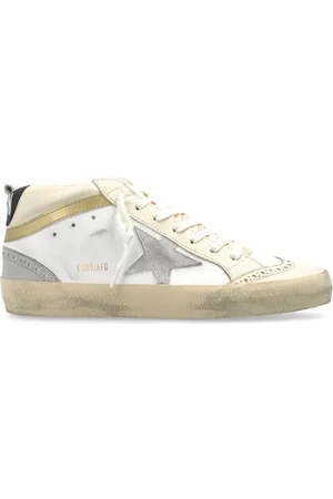 Golden Goose Sko, Dame, Hvid, 37 EU, Bomuld, Mid Star Sneakers