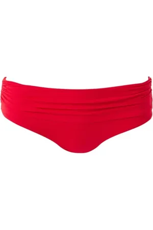 Melissa Odabash Badetøj, Dame, Rød, M, Uld, Rød Rynket Bikini Bund