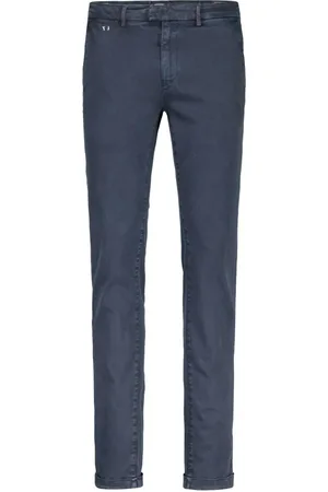 sartoria tramarossa Jeans, Herre, Blå, W37, Bomuld, Slim-Fit Bomuld Bukser Luis