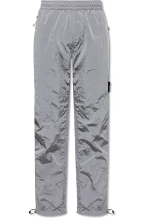 Stone Island Bukser, Herre, Grå, W31, Nylon, Bukser med logo