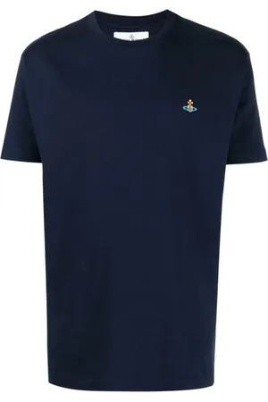 Vivienne Westwood Top, Herre, Blå, S, Klassisk Orb Navy T-shirt