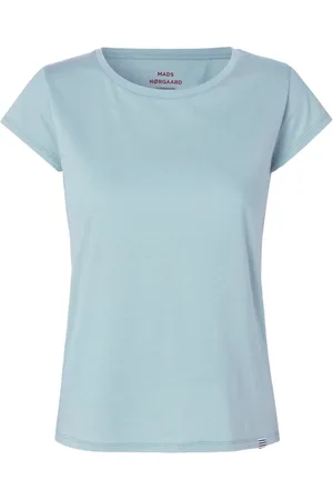 Mads Norgaard Top, Dame, Blå, 2XL, Cashmere, Cashmere Teasy Top