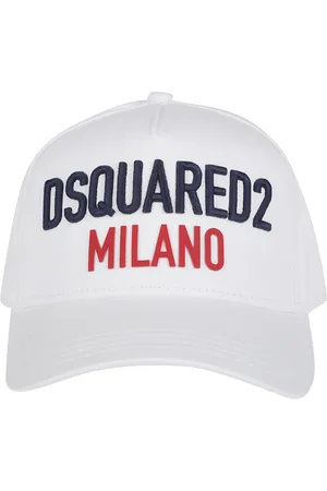 Dsquared2 Tilbehør, Herre, Hvid, ONE SIZE, Bomuld, Logo Baseball Cap