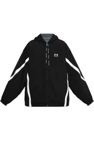Balenciaga Jakke, Herre, Sort, L, Polyester, Jakke med logo