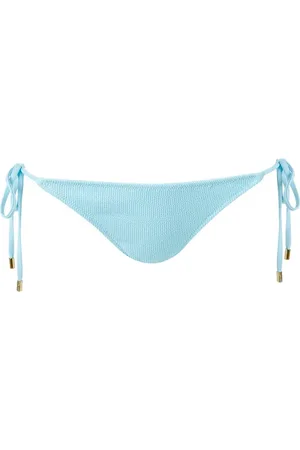Melissa Odabash Badetøj, Dame, Blå, XS, Ribbet Bindeside Bikini Bund Sky Ridges