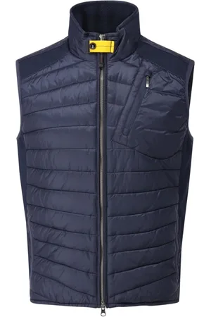 Parajumpers Jakke, Herre, Blå, M, Quiltet Zavier Vest med Lommer