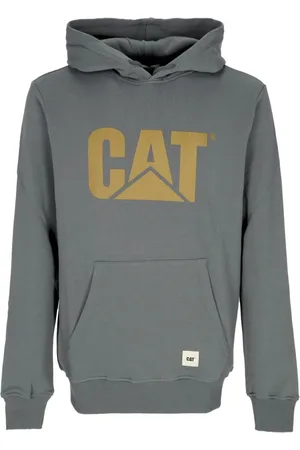 Caterpillar Sweathshirts & Hoodies, Herre, Grå, S, Bomuld, Logo Hoodie Stormy Weather