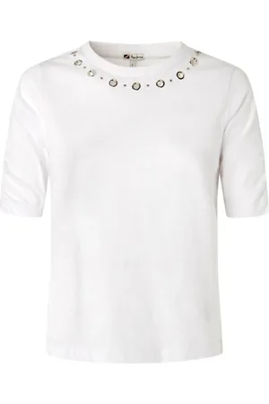 Pepe Jeans Top, Dame, Hvid, M, Bomuld, Afslappet kortærmet dame T-shirt