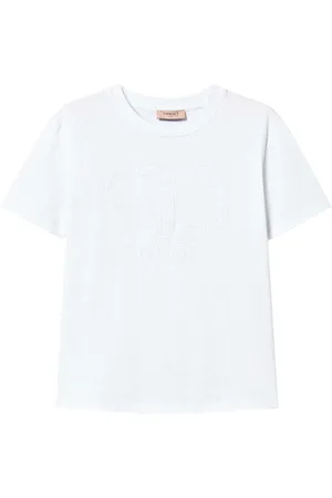 Twin-Set Top, Dame, Hvid, S, Bomuld, Optisk Hvid T-Shirt