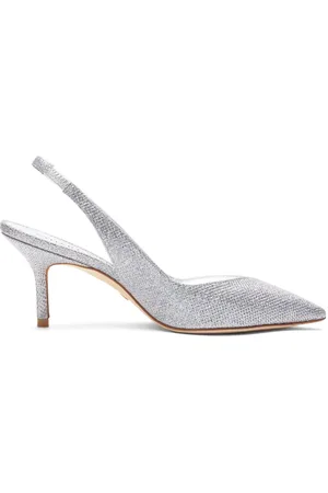 Stuart Weitzman Sko, Dame, Grå, 39 EU, Uld, EVA 75 Slingback