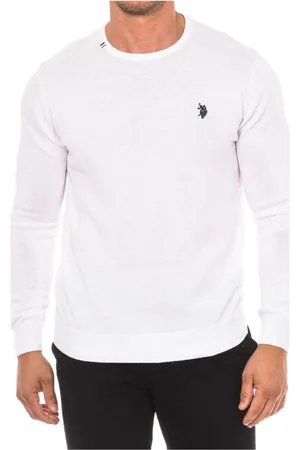 U.S. Polo Assn. Strik, Herre, Hvid, L, Uld, Stilfuld Sweater 67923