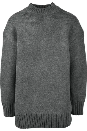 We11 Done Strik, Herre, Grå, L, Uld, Uld Cashmere Strik Trøje