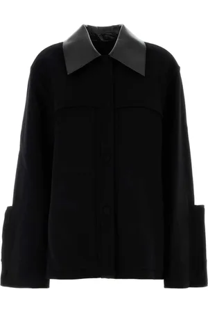 Jil Sander Jakke, Dame, Sort, M, Uld, Stilfuld Sort Uldjakke