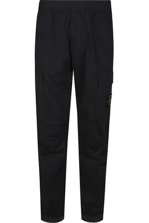 Stone Island Bukser, Herre, Sort, W31, Bomuld, Tapered Regular Bukser