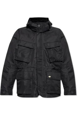 adidas Jakke, Herre, Sort, M, Uld, Jakke med aftagelig hætte