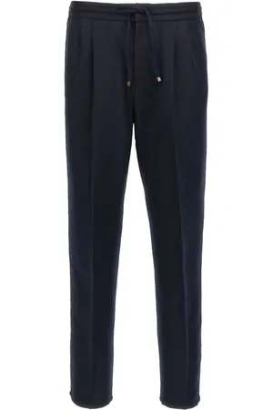 Brunello Cucinelli Bukser, Herre, Blå, S, Blå Bukser Elegant Stil