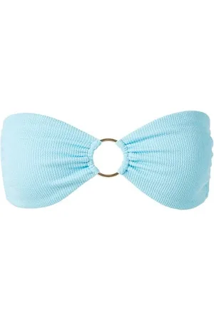Melissa Odabash Badetøj, Dame, Blå, S, Uld, Sky Ridges Bandeau Bikini Top