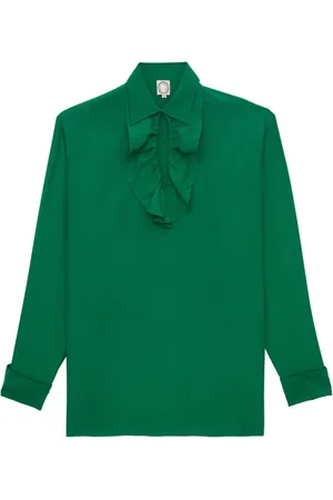 Inès de la Fressange Bluser & Skjorter, Dame, Grøn, M, Uld, Ortiz Shirt