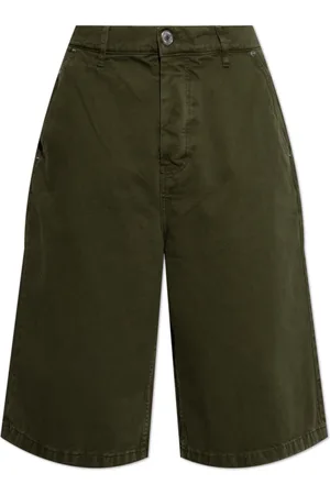 Ami Shorts, Herre, Grøn, W31, Bomuld, Logo shorts