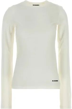 Jil Sander Top, Dame, Hvid, XS, Bomuld, Klassisk hvid bomulds T-shirt
