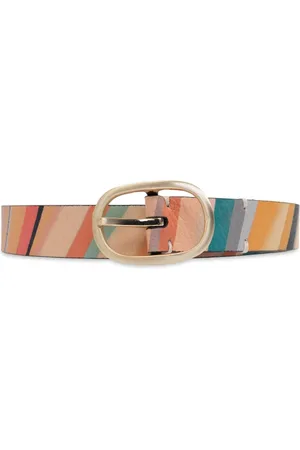 Paul Smith Tilbehør, Dame, Flerfarvet, 80 CM, Læder, Læderbælte