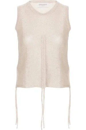 ERMANNO SCERVINO Top, Dame, , 2XS, Neutral Ærmeløs Top