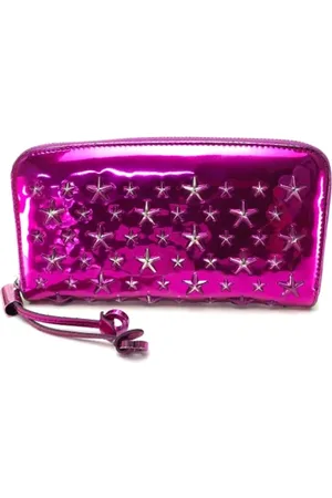 Jimmy Choo Pre-owned, Dame, Lilla, ONE SIZE, Tyl, Pre-owned Laeder punge