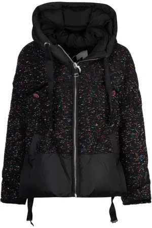 Khrisjoy Jakke, Dame, Sort, S, Tweed, Sort Tweed Puff Jakke