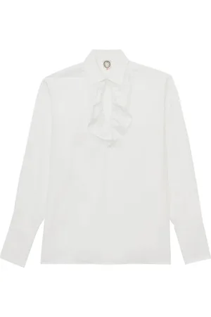 Inès de la Fressange Bluser & Skjorter, Dame, Hvid, 2XS, Bomuld, Ortiz bomuldsskjorte
