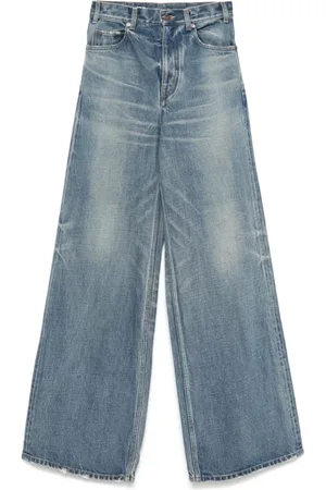 Céline Jeans, Dame, Blå, W27, Uld, Surf Flare Jeans