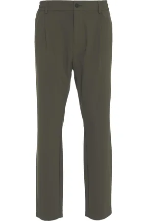 CRUNA Bukser, Herre, Grøn, XL, Grønne Tapered Fit Bukser Mitte