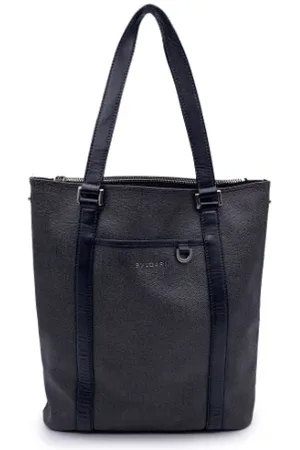 Bvlgari Pre-owned, unisex, Sort, ONE SIZE, Uld, Pre-owned Laeder skuldertasker