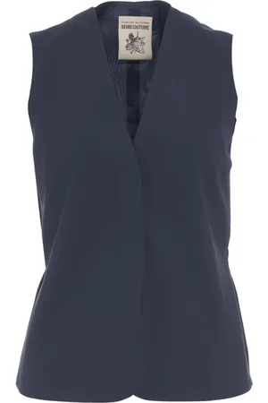 SEMICOUTURE Jakke, Dame, Blå, S, Uld, Blå Uld Blazer