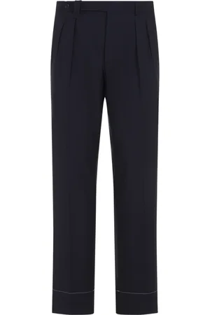 BRIONI Bukser, Herre, Blå, M, Uld, Midnight Elba Pants