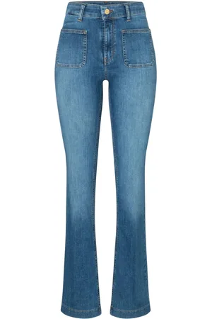 Mac Jeans, Dame, Blå, XS, Denim, Vintage Flared Denim Bukser