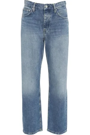 Won Hundred Jeans, Dame, Blå, W29, Uld, Blå Straight Fit Jeans
