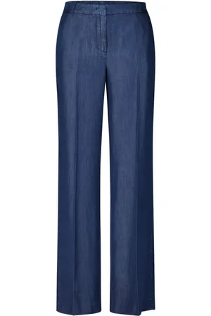 KILTIE Bukser, Dame, Blå, 2XL, Denim, Moderne Denim Stil Bukser