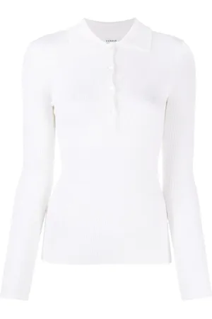 P.A.R.O.S.H. Top, Dame, Hvid, S, Uld, Stilfuld Panna Maglia Top