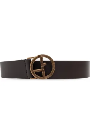 Giorgio Armani Tilbehør, Herre, Brun, 110 CM, Læder, Læderbælte